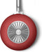 SMEG Wokpan Rood Mat - ø 30 cm / 5.2 Liter - Standaard anti-aanbaklaag