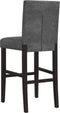vidaXL - Barstoelen - 2 - st - massief - rubberhout - en - stof