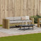 vidaXL - Tuinbank - 3-zits - 189x60x62 - cm - geïmpregneerd - grenenhout