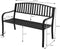 Pro Garden Tuinbank - 127x50x85 cm - Zwart - Metaal