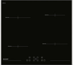 Sharp KH6I19FT00EU - Inductiekookplaat - 4 kookzones - Boostfunctie - Zwart