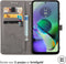 iMoshion Hoesje Geschikt voor Motorola Moto G54 Hoesje Met Pasjeshouder - iMoshion Mandala Bookcase - Grijs