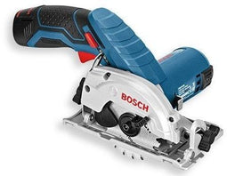 Bosch GKS 10,8 V-Li - Accu cirkelzaagmachine - 2 x 2,5 Ah accu's + L-Boxx + geleider (2 stuks)