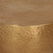 vidaXL - Salontafel - Ø - 50x30 - cm - gehamerd - aluminium - messingkleurig