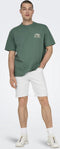ONLY & SONS ONSPLY WHITE 9297 AZG DNM SHORTS NOOS Heren Jeans - Maat M