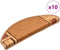 vidaXL - Trapmatten - zelfklevend - 10 - st - 65x21x4 - cm - beige