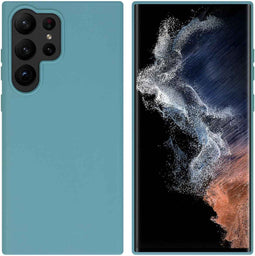 iMoshion Hoesje Geschikt voor Samsung Galaxy S23 Ultra Hoesje Siliconen - iMoshion Color Backcover - Donkergroen