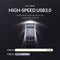 ORICO Mini USB hub met 3 USB-A poorten - 5Gbps - Plug and Play - Zwart