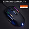THE G-LAB Kult Nitrogen ATOM - Gamemuis - 4800 DPI - RGB-achtergrondverlichting - 9 Programmeerbare knoppen - Ergonomisch ontwerp