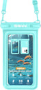 Drivv. Luxe Waterdicht Telefoonhoesje - Drijvend - Dubbele Klipsluiting - Tot 6.8 inch - Blauw