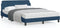vidaXL - Bedframe - met - hoofdeinde - zonder - matras - 120x200 - cm - stof - blauw