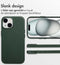 Accezz iPhone 15 - Back Cover - MagSafe Leather - Cedar Green