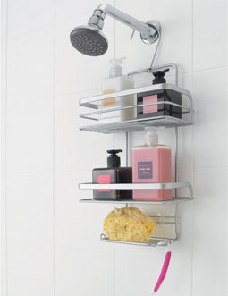 Metaltex Viva Doucherekje 3 Etages 23x12x38 cm Zilver