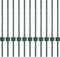 vidaXL - Hekpalen - 11 - stuks - U-vorm - Groen - 60 - cm - Staal