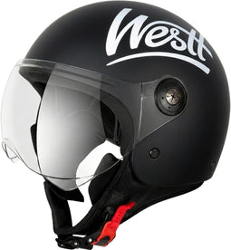 Classic Jet Helmet I Motorcycle Helmet I With Visor I Women & Men I ECE Certified I Size M (55-56cm)