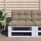 vidaXL Bankkussens pallet 2 st taupe