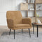 vidaXL Fauteuil - Fluweel - 62x79x79 cm - Bruin