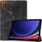 imoshion Tablet Hoes Geschikt voor Samsung Galaxy Tab S9 11.0 inch Plus / Tab S10 Plus - imoshion Design Trifold Bookcase - Zwart /Black Marble