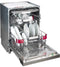 Bauknecht BKSV1PAN - Half geintegreerde vaatwasser - 14 couverts 41 dB AquaStop