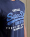 Superdry VL TEE - Heren T-shirt Slimfit - Biologisch katoen - Dark Blue