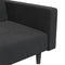 vidaXL - Slaapbank - 2-zits - met - 2 - kussens - fluweel - zwart