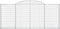 vidaXL - Schanskorven - 2 - st - gewelfd - 300x30x120/140 - cm - ijzer