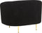 Fauteuil LOEN Bouclé Zwart