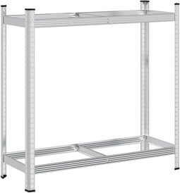 vidaXL - Bandenrek - 2-laags - 110x40x109 - cm - staal - zilverkleurig