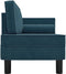 vidaXL - Chaise - longue - met - kussens - en - bolster - fluweel - blauw