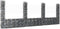 vidaXL - Schanskorf - U-vormig - met - 5 - palen - 500x20x200 - cm - ijzer