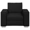 vidaXL - Zwarte - Faux - Leer - Zetel - - - 59 - cm