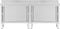 vidaXL - Werktafels - met - deuren - 2 - st - 200x50x(95-97) - cm - roestvrij - staal