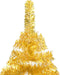 vidaXL - Kunstkerstboom - met - verlichting - en - kerstballen - 240 - cm - PET - goud