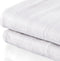 Tristar BW-4752 Elektrisch Onderdeken - 2 Warmtezones, Oververhittingsbeveiliging - Wasmachinebestendig en Gemaakt van 100% Polyester - Voor 2 Personen, 160 x 140 cm, Inclusief 2 Afneembare Warmteregelaars - Wit