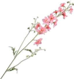 Silk-ka Zijden Bloem-Kunstbloem Delphimium Tak Lavendel-Roze 101 cm Per 2 Stuks