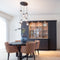 Atmooz - Hanglamp Manilla - Industrieel - Woonkamer / Slaapkamer / Eetkamer - Plafondlamp - Zwart - Hoogte 170cm - Metaal