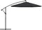 vidaXL - Zweefparasol - met - LED - en - stalen - paal - 300 - cm - zwart