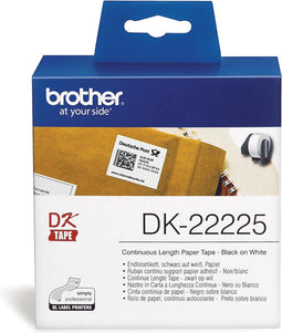 Brother DK-22225 - Continue Length Tape - 38 mm - Wit (4 m)