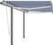 vidaXL - Luifel - automatisch - met - LED - en - windsensor - 3,5x2,5 - m - blauw - en - wit