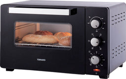 Tomado TEO3000B - Vrijstaande heteluchtoven - 30 Liter - 1600 Watt - 6 ovenstanden - Zwart