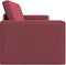 vidaXL - Vloersofa - Bed - 2-in-1 - Bordeauxrood - 245x150x60.5 - cm - Stof