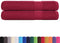 vidaXL - Handdoeken - 2 - st - 100x200 - cm - 360 - g/m² - 100% - katoen - bordeauxrood