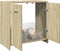 vidaXL - Wastafelkast - 60x33x60 - cm - bewerkt - hout - sonoma - eikenkleurig
