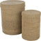 J-Line mand Hoog Marie - zeegras - naturel - 2 stuks