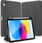 Dux Ducis - Tablet hoes geschikt voor Apple iPad 10 10.9 (2022) - Domo Book Case - Auto Wake/Sleep functie - Zwart
