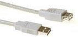 ACT SB2198 - USB 2.0 A male - USB A female - 50 cm ivoor