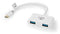 Nedis CCBW65960WT02 - USB-C 3.0-adapter - 2x USB-A poorten - Wit
