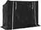 vidaXL - Haardhoutrek - met - regenhoes - 151x60,5x110,5 - cm - staal