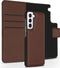 Accezz Samsung Galaxy S21 - 2 in 1 Wallet Bookcase - Uitneembare backcover - Bruin