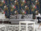 DUTCH WALLCOVERINGS Behang aap petrolblauw